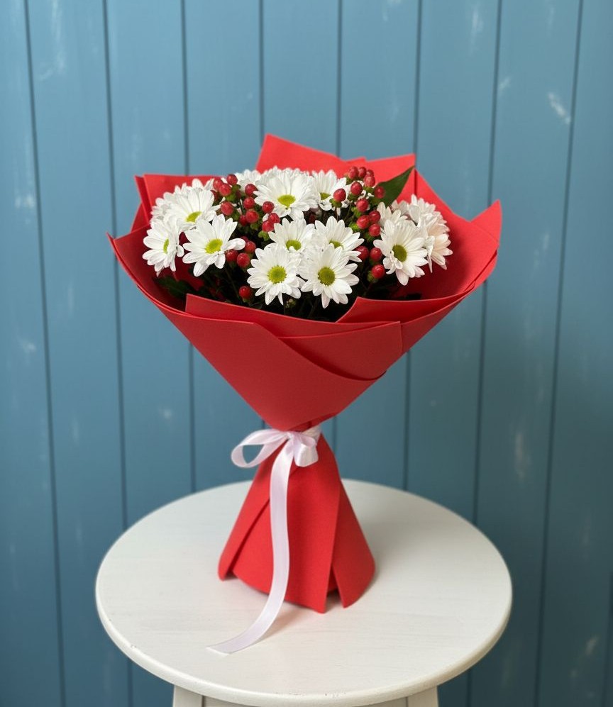 Букет цветов из: Хризантемы в Алакуртти