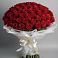 Букет 101 Красная роза Блэк Мэджик в Алакуртти