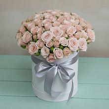 Цветочная композиция из Розы в шляпной коробке в Алакуртти