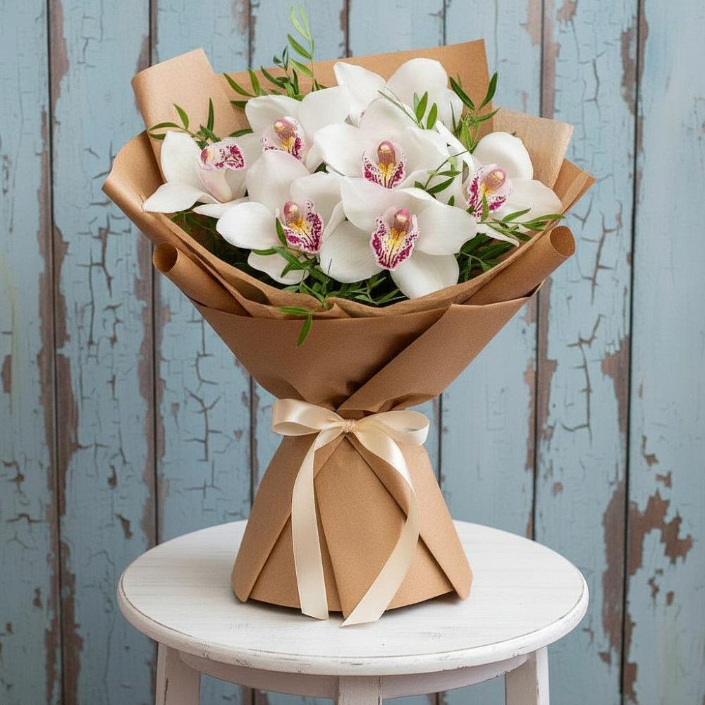 Букет цветов из: Орхидеи и Розы в Алакуртти