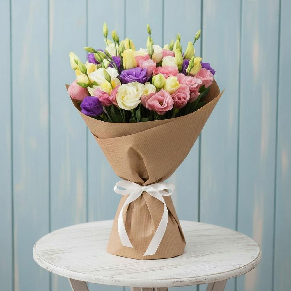 Букет цветов из: Лизиантусы в Алакуртти