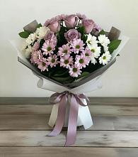 Букет цветов из:  Хризантемы и Розы в Алакуртти