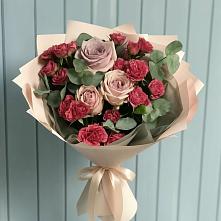 Букет цветов из:  Гвоздики и Розы #REPLACE_PRED# Алакуртти