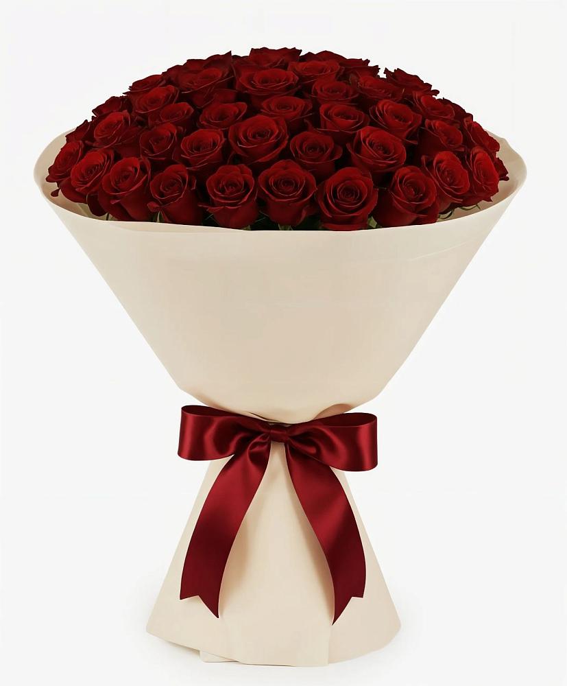 Букет 101 Бордовая роза Блэк Бакарра в Алакуртти