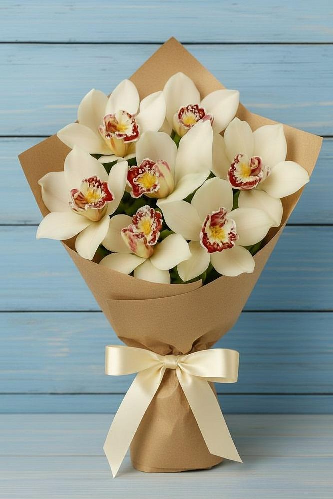 Букет цветов из: Орхидеи и Розы в Алакуртти