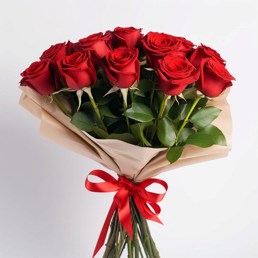 Букет 11 Красных роз Эдлесс Лав в Алакуртти