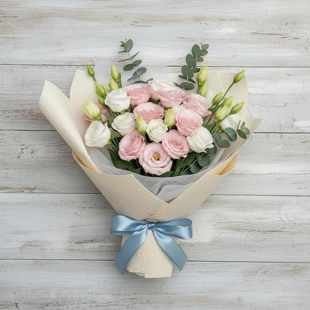 Букет цветов из: Лизиантусы в Алакуртти